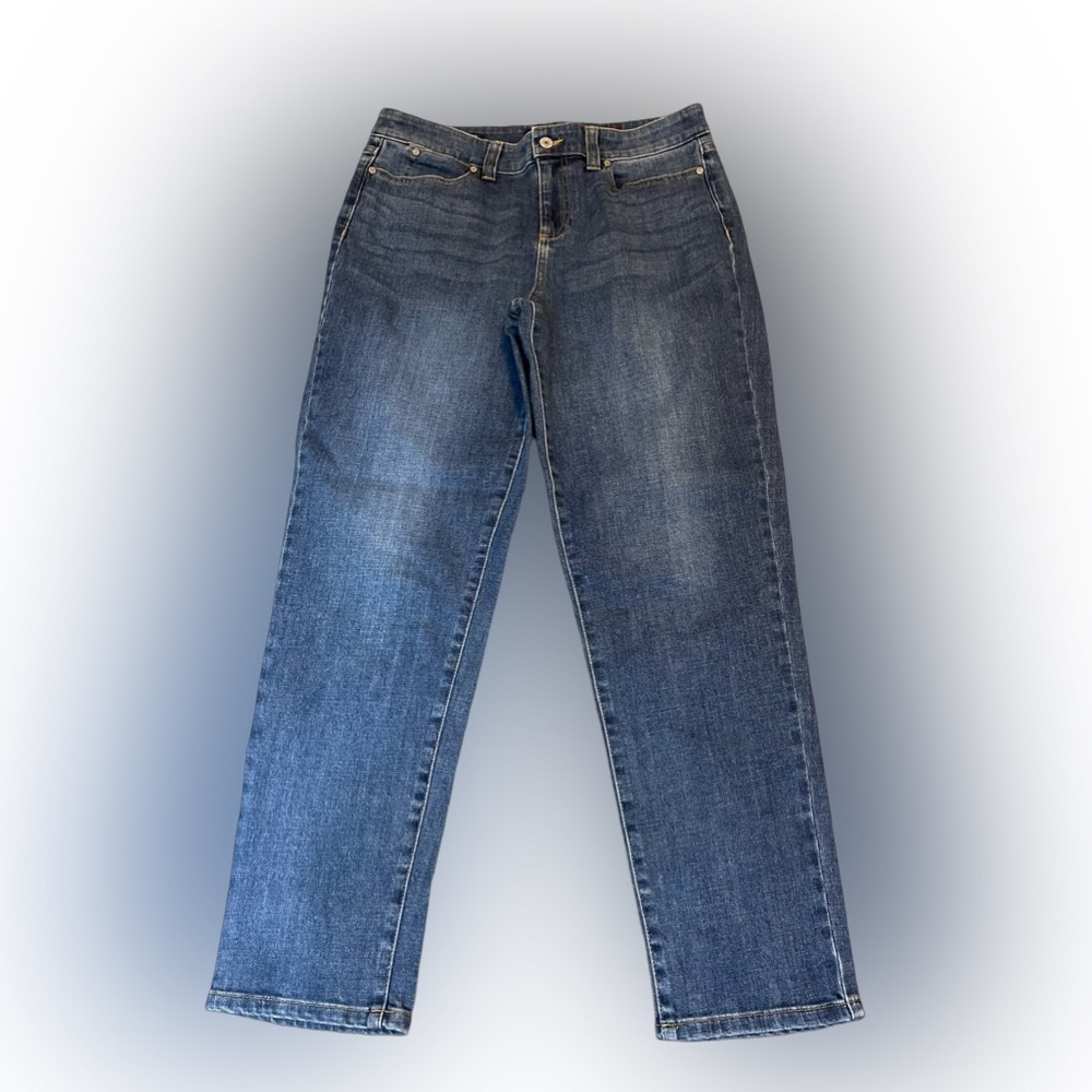 Talbots Boyfriend Blue Straight Leg Jeans. Women size 10